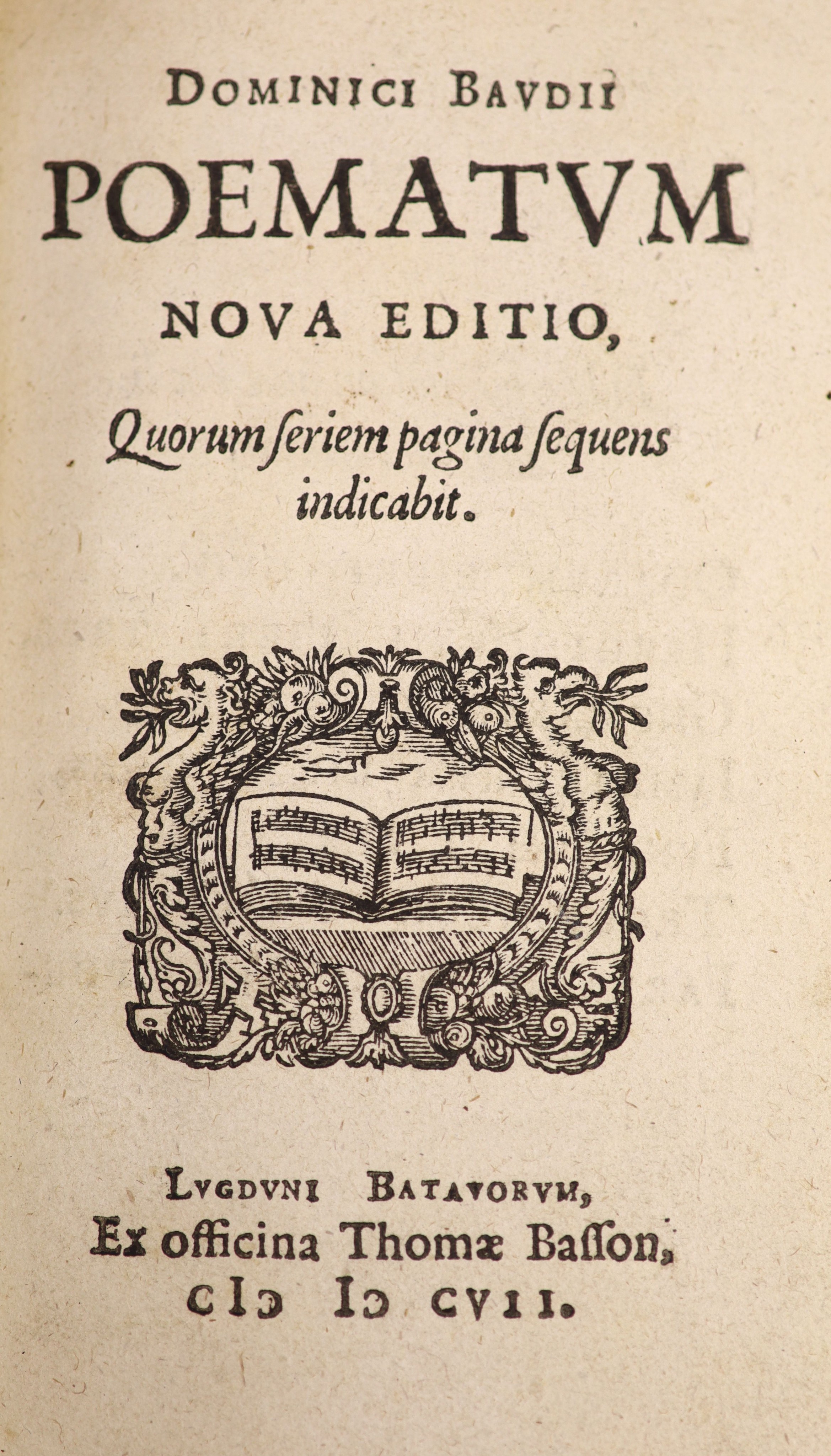 Baudius, Dominicus. Poematum. nova editio ...